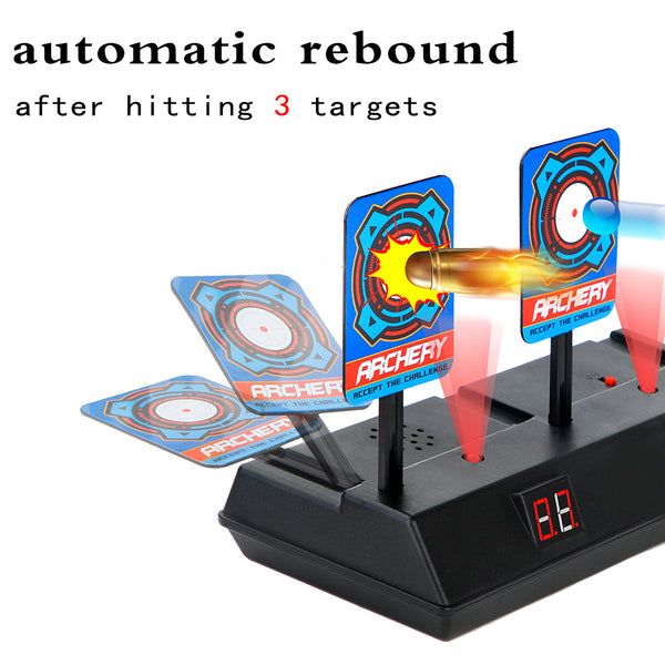 Auto-Reset Bersaglio Elettronico per Pistole Nerf Serie N-Strike  Elite/Mega/Rival con Intelligent Light Sound Effect - Giocattoli e Regali