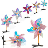PROLOSO 20PCS Colorful Windmill Hair Snap Clip Kids Barrettes Party Sequin Pinwheel Alligator Hairpin for Toddlers Girls Hair Decorative Accessories