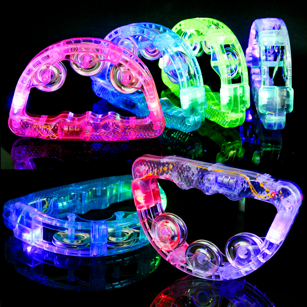 Wedding Dance Floor Props Glow Light Up Tambourine Musical Flashing ...