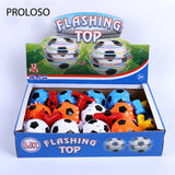 PROLOSO Spinning Top LED Toys Light Up Rotary Desktop Gyro 12 Pcs