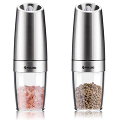 PROLOSO Gravity Electric Salt Pepper Grinder - Automatic Grinding, Ant