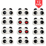 12 Pack Sleep Masks Panda Blindfold Eyepatch Eyeshade with Elastic Strap Nap Cover